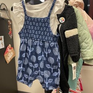 Carters jumper with shirt, nwt 12m